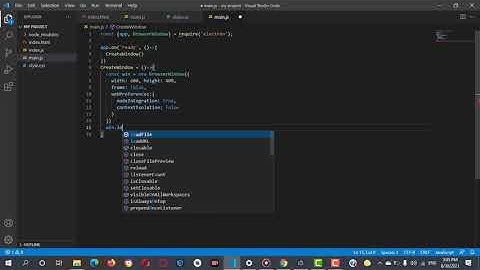 electron frameless window with control