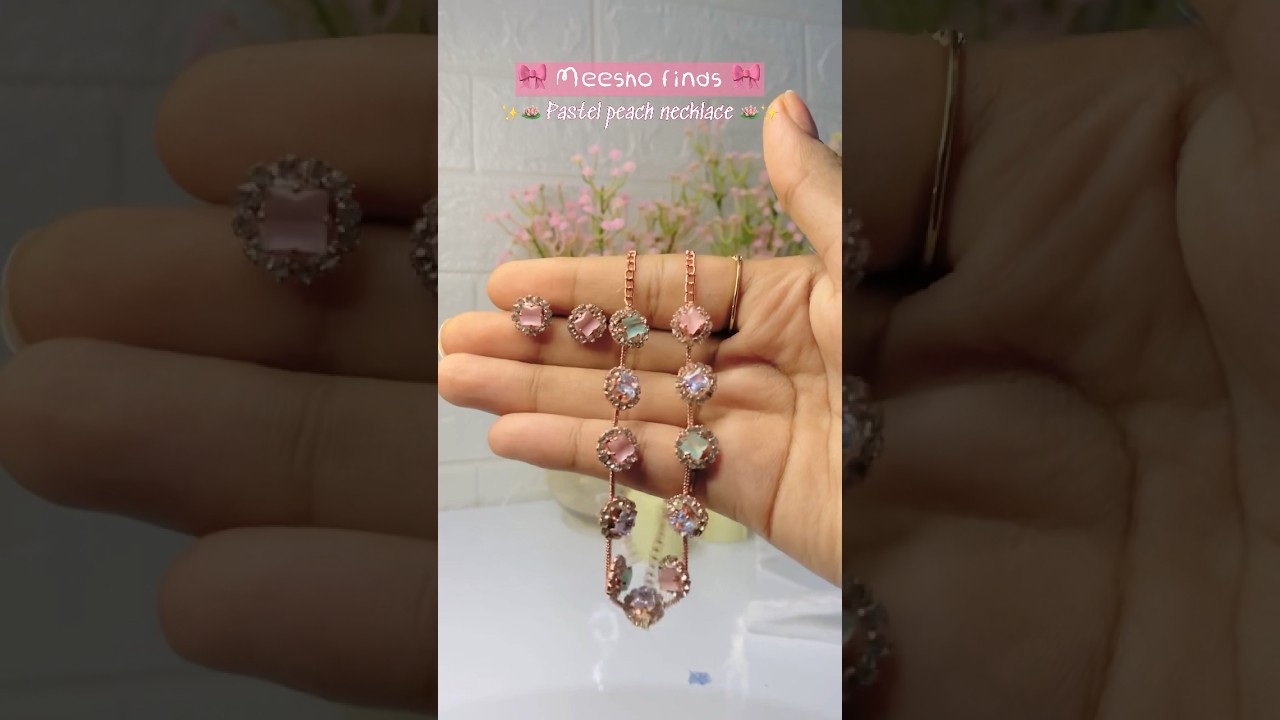 Meesho finds 🪷 #indiashopping #youtubeshorts #earrings #cosmetics #youtube #haul #meesho #ytshorts