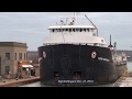 Final Voyage of Canada's last Great Lakes steamship ALGOMA MONTREALAIS, at Lock 3 Welland Canal 2013