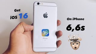 Install & Download IOS 16 on iPhone 6s || Get iOS 16  beta on iPhone 6,6s