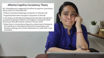 Theories of Attitude part 2