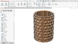 Hexagon Pencil Holder  SolidWorks