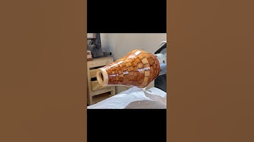 My best piece yet!! #woodturning #turnedwood #opensegment #cedar #homedecor #flowervase #diyvase
