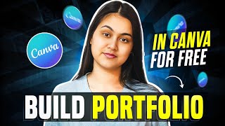 How to make a portfolio on Canva for FREE  | Complete Tutorial for beginners