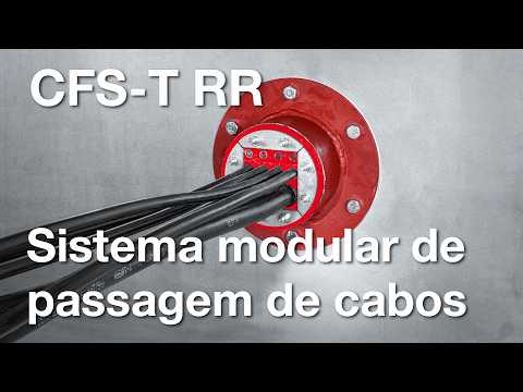 Proteção passiva corta-fogo | sistema modular de passagem de cabos da Hilti