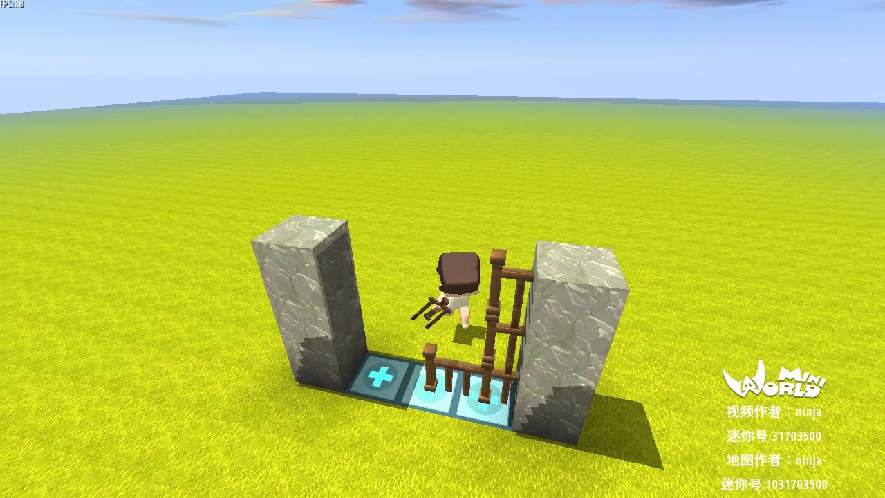 Como hacer una puerta de un castillo en mini world
