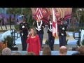 Voices of liberty sings united states national anthem at disneys art of animation resort