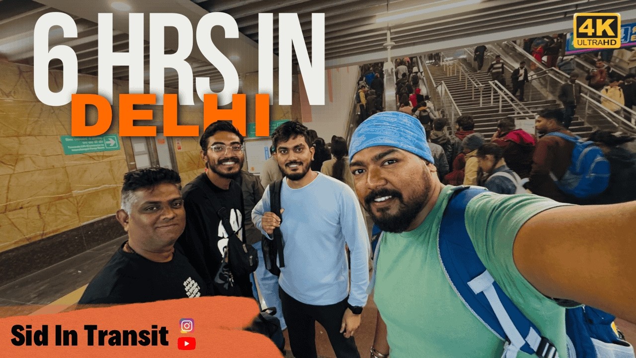6 Hours in Delhi | Old Delhi, Chandni Chowk Food & Red Fort | Mumbai–Delhi | Sid In Transit