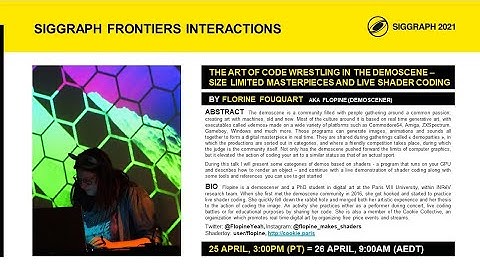 The Art of Code Wrestling in the Demoscene – Size Limited Masterpieces and Live Shader Coding