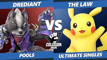 Collision Online Ultimate Pools - Drediant (Wolf) Vs. The Law (Pikachu) SSBU Singles