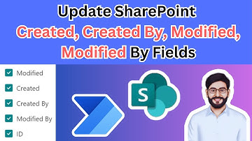 Update SharePoint Created, Created By, Modified, Modified by Fields