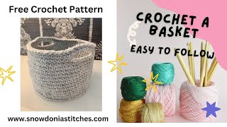 Crochet Basket For Beginners (Quick & Easy To Make)