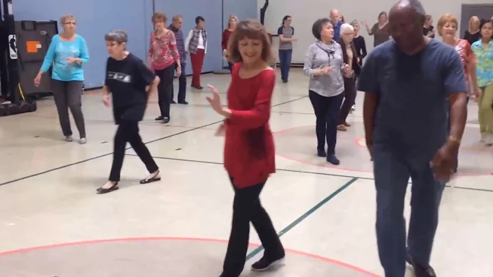 Cowboy Cumbia Line Dance with Debbie and Earl