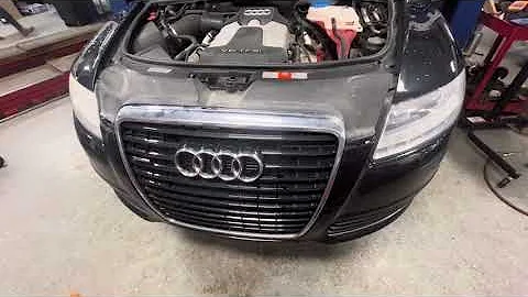 HOW TO REMOVE FRONT BUMPER COVER ON 2009 AUDI A6