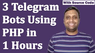 3 Telegram Bot Projects in 1 Hours using PHP | Free Source Code screenshot 2