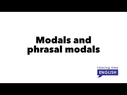 Modals and phrasal modals in English