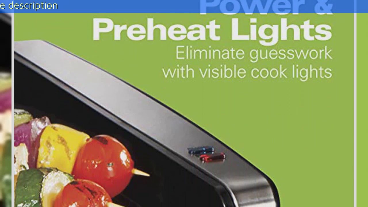 Hamilton Beach Electric Indoor Searing Grill with Viewing Window and