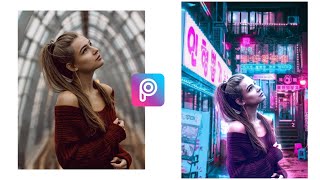 trending cyberpunk effect 2020 | PicsArt Editing Tutorial | aesthetic | cyberpunk |