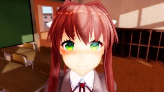 【VR 360 4K 3D】A virtual kiss with Monika