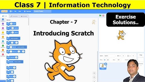 Class 7 | Chapter 7 | Exercise solution | Introducing Scratch | Information Technology