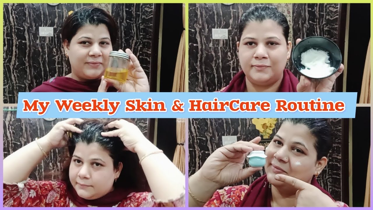 My Skin & HairCare Routine😅, Weekly Skincare Routine For Dry Skin, # ...