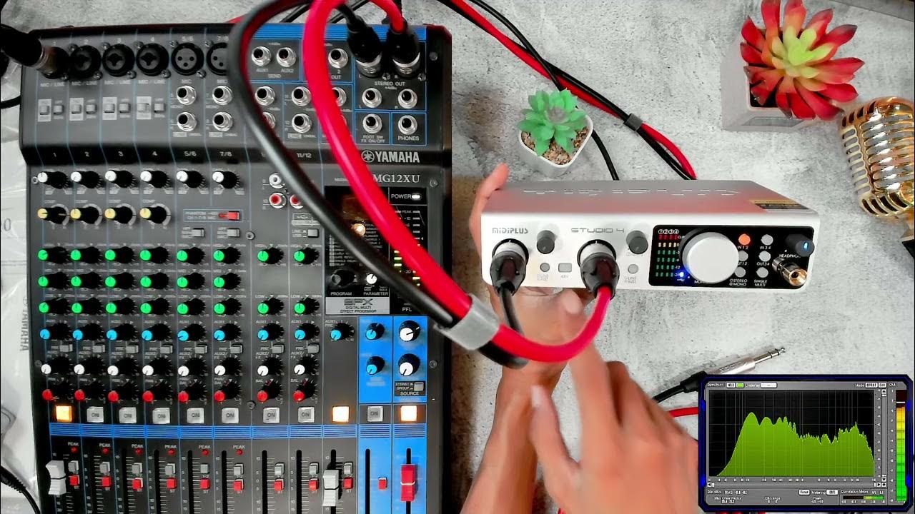 Sambung Mixer ke USB Audio Interface ke Komputer untuk Recording YouTube