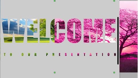 Welcome slide in OpenOffice impress like PPT in Tamil