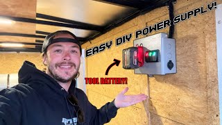 (How-To) Power Your Trailer Lighting Or Off-Grid Building with a Drill Battery!