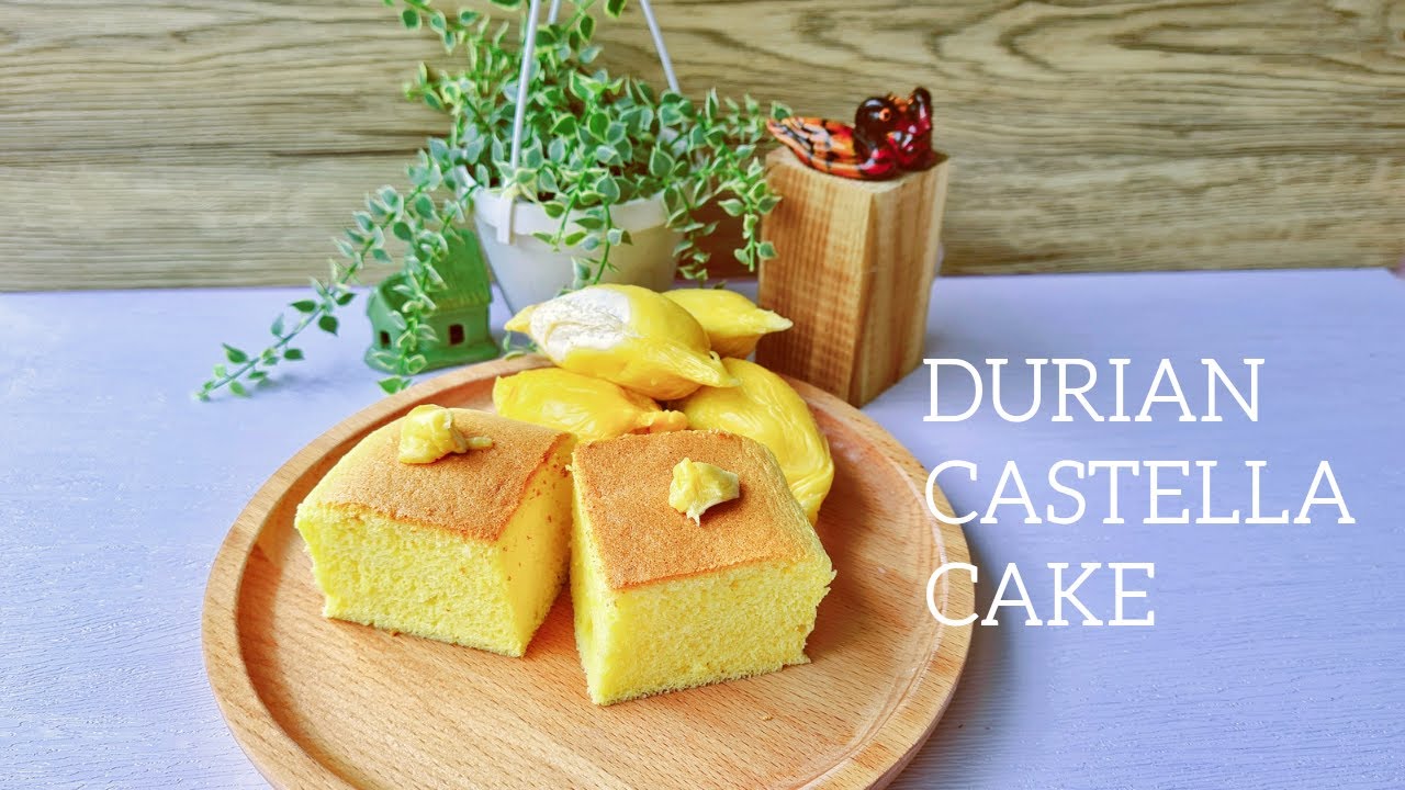 Castella Cake Durian Castella Cake 榴莲古早味蛋糕 Funlinkz YouTube