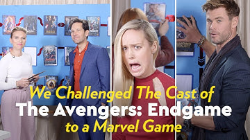 The Avengers: Endgame Cast Try to Chronologically Order All 22 Marvel Movies | POPSUGAR Pop Quiz