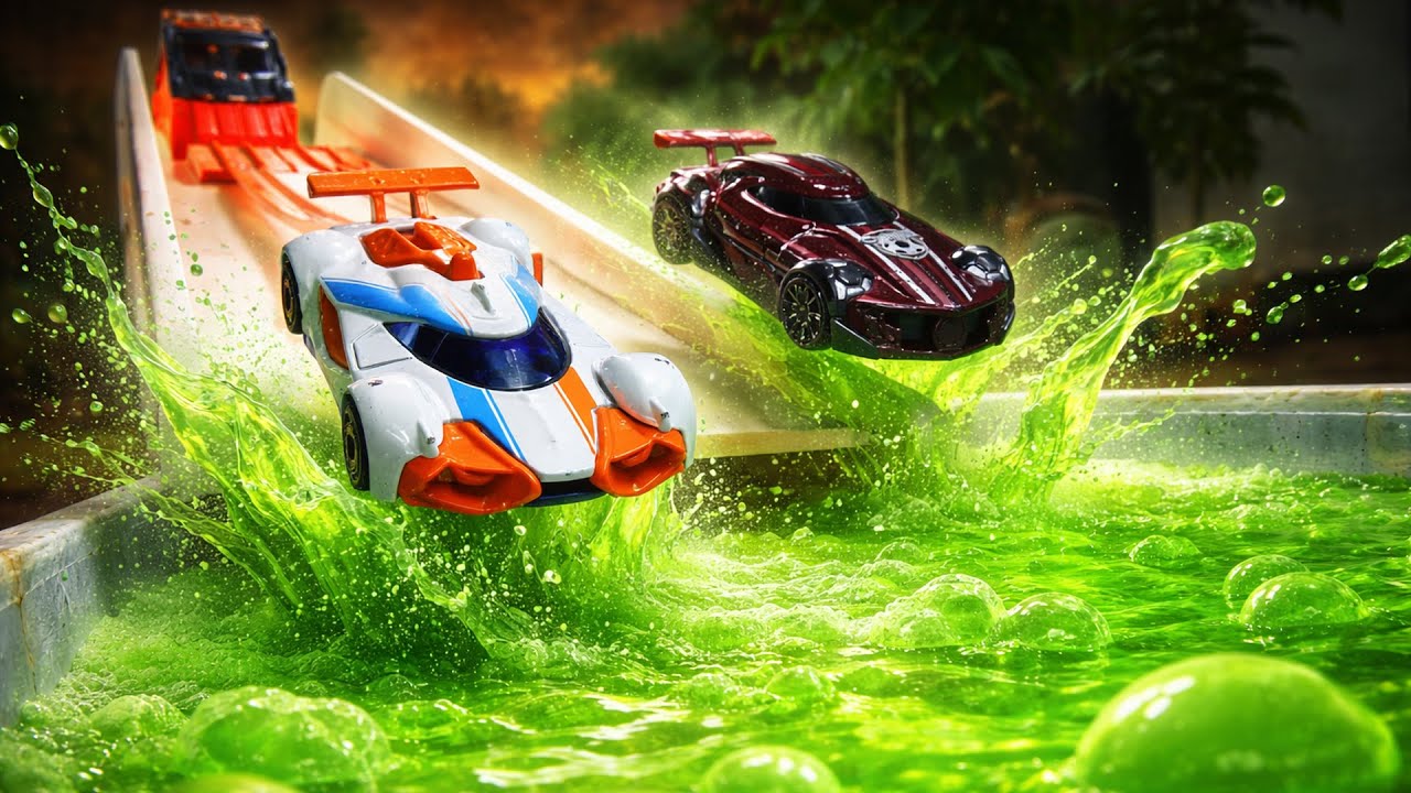 Launching Cars Into Toxic Waste Pool