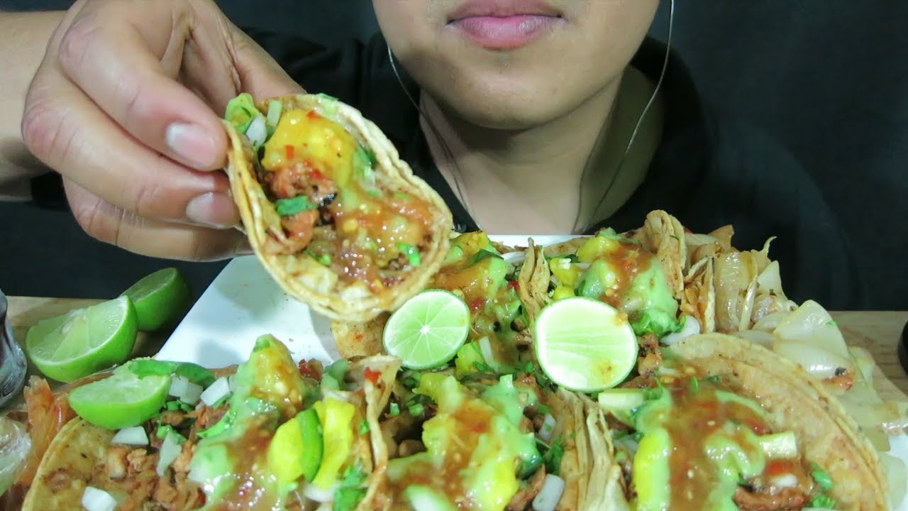 ASMR COMIENDO TACOS AL PASTOR YouTube
