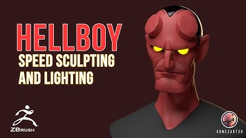 Zbrush Stylized Character Hellboy no UVs to Maya