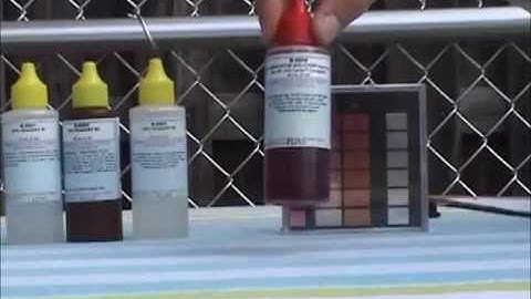 How to test chlorine and ph on swimming pool