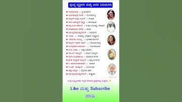Kannada Gk Questions and Answers for All Compititive Exams | Kannada General knowledge Questions