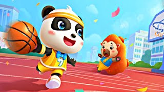 Little Panda's Play Land #2 - Join Kiki and Become a Dunk Master - Babybus Games screenshot 4