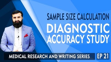 21. How to calculate sample size for Diagnostic accuracy study | Sensitivity and specificity | Urdu