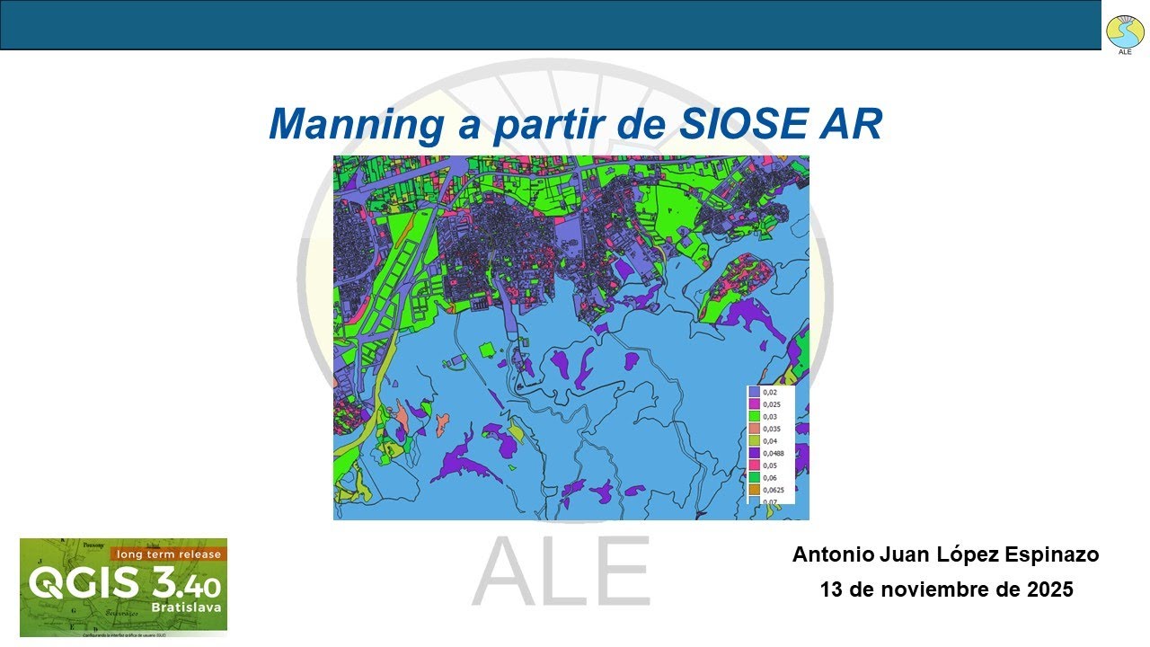 Coeficiente de Manning a partir del SIOSE AR