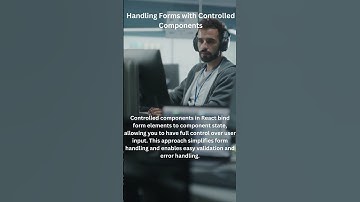 Handling Forms with Controlled Components #shorts #javascript #react  #coding #programming