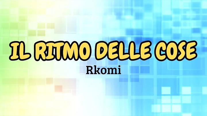 Rkomi - Il ritmo delle cose (Testo/Lyrics) SANREMO 2025