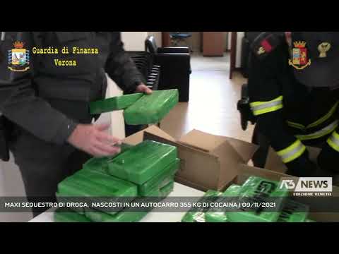 MAXI SEQUESTRO DI DROGA,  NASCOSTI IN UN AUTOCARRO 355 KG DI COCAINA | 09/11/2021