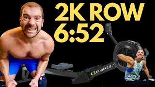 Concept 2 ROW: SUB 7:00 Minutes 2k Row - & Emily's 1st 2k ROW TEST