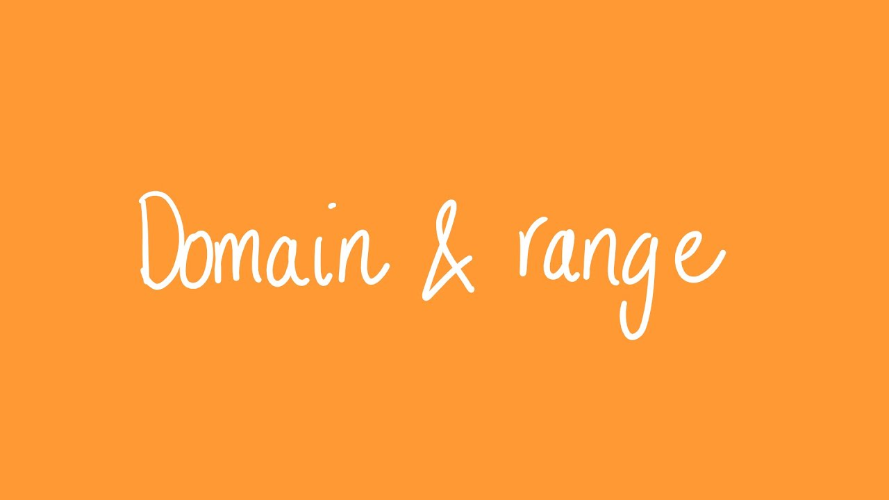 Domain and range | Unit 3 and 4 VCE Maths Methods - YouTube