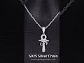 Vintage Egyptian Eye of Horus Cross Moissanite Unisex Necklace #jewelry #moissanitejewelry #necklace