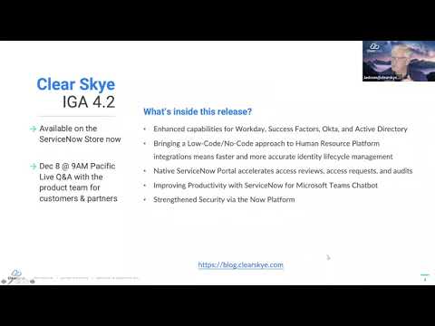 Clear Skye IGA 4.2 Improves Customer Productivity and User Experience