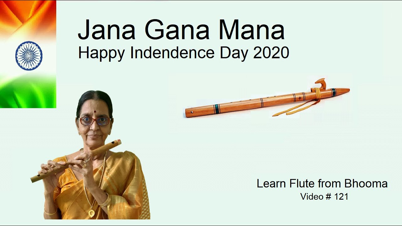 Jana gana mana song in carnatic flute by Bhooma.Parthasarathi. Video