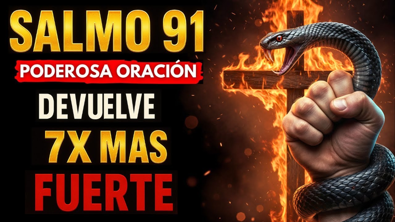 🔥SALMO 91: ROMPE TODA MALDICIÓN, BRUJERIA y LIBRARTE de la ENVIDIA y las MALAS ENERGÍAS (AHORA)
