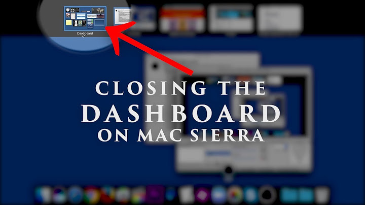 How to Close the Mission Control Dashboard on MacOS Sierra