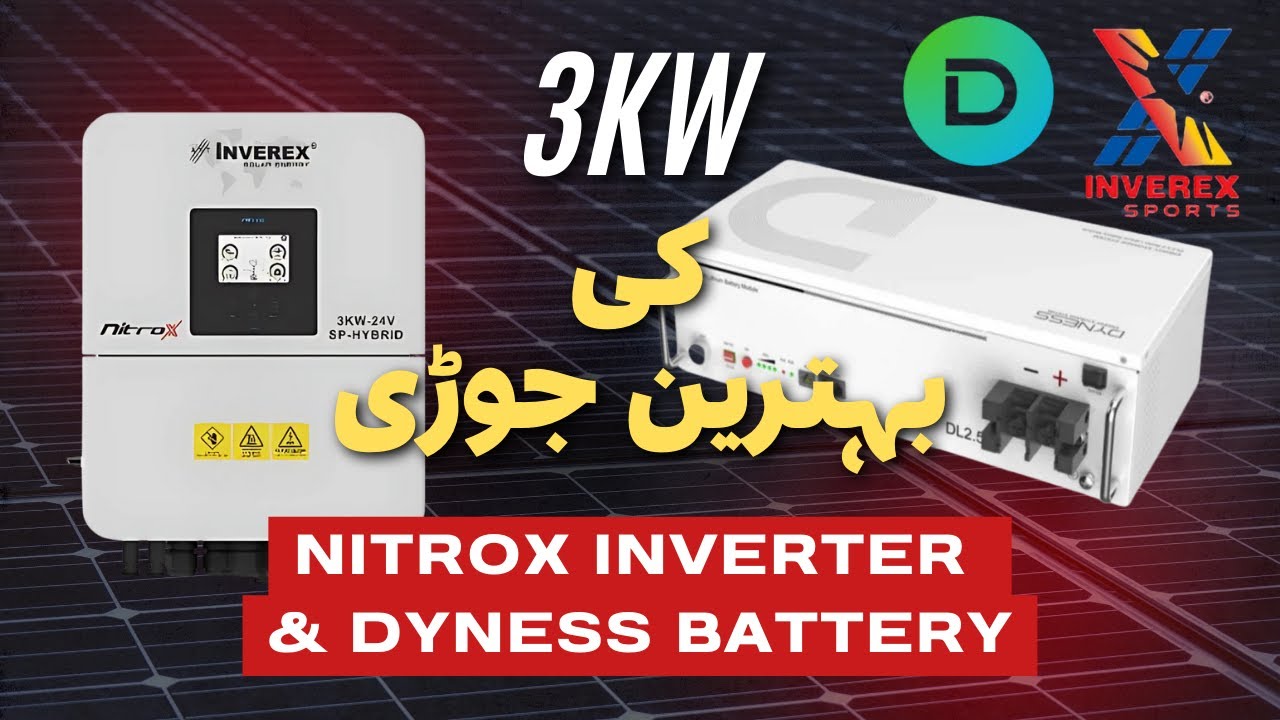 NITROX 3KW Installation with DYNESS 24Volt Lithium Battery 