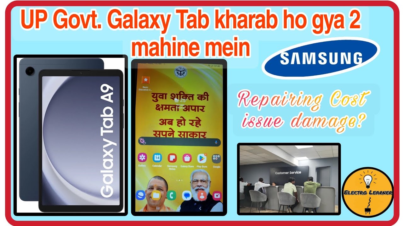 Samsung Galaxy Tab A9 problem Stopped working 😠 Screen Line problem 💥 ...
